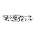 MDG Metal Dice: Silver 16mm Poly Set