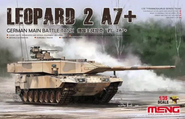 Meng TS-042 1/35 German Main Battle Tank Leopard 2A7+ (8967465795821)