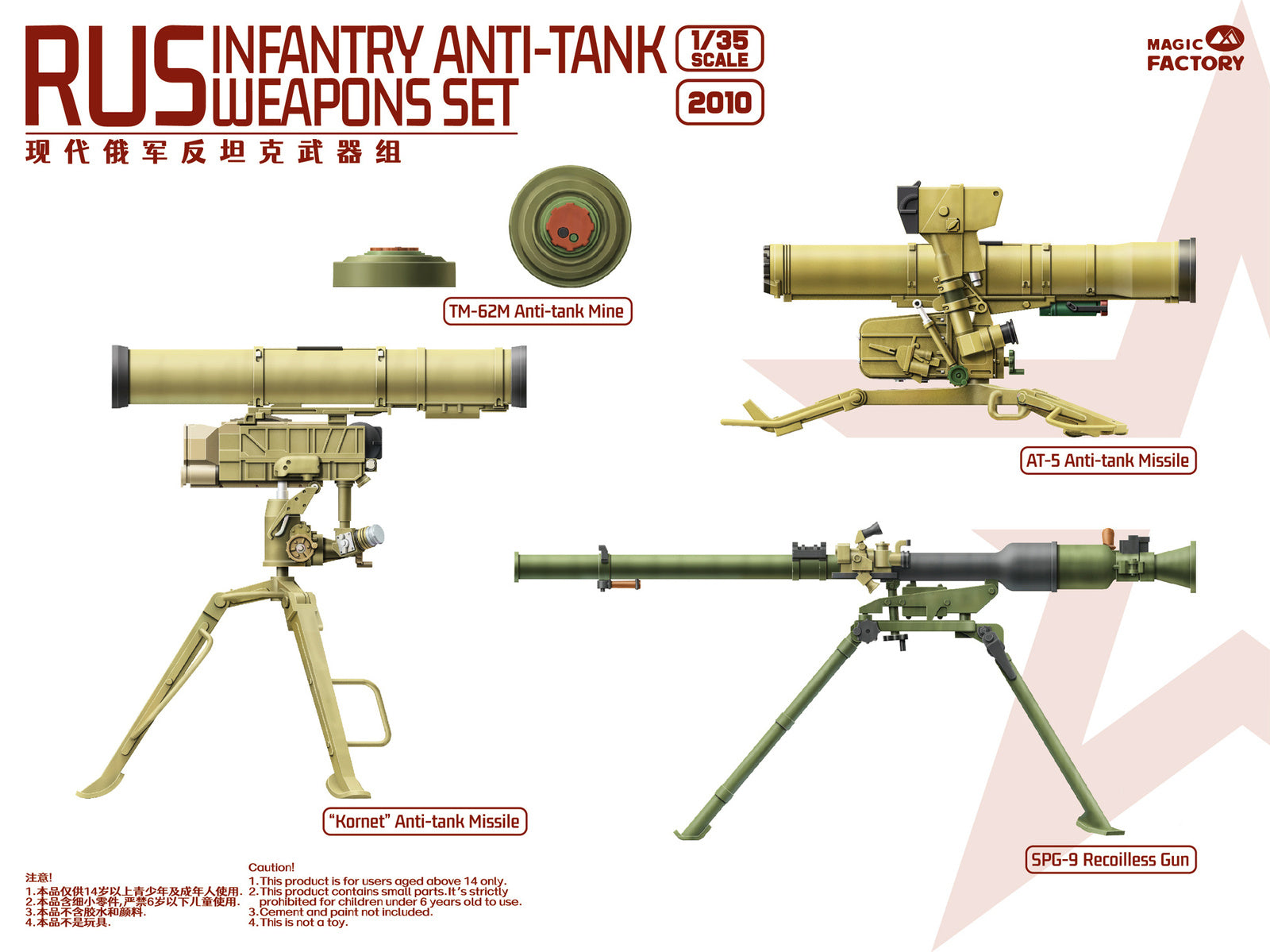 Magic Factory 2010 1/35 RUS Infantry Anti-tank Weapon Set (8967469334765)