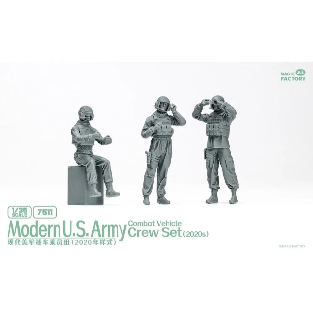 Magic Factory 7511 1/35 Modern U.S. Army Combat Vehicle Crew Set (2020s) (8967469793517)