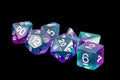 MDG 16mm Resin Polyhedral Dice Set Blue Aurora - MDG627