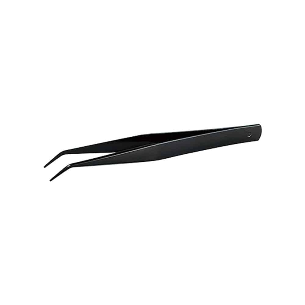 Mineshima MIF102 Cation Coating AA Curved Tweezer 125mm