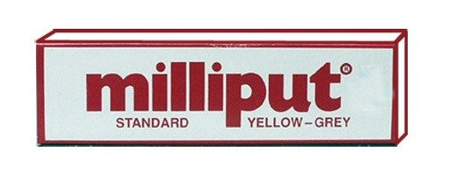 Milliput MILLI01 Standard Yellow-Grey Two Part Epoxy Putty (113.4g) - Hobby City NZ