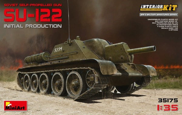 MiniArt 35175 1/35 SU-122 (INITIAL PROD) W/FULL INTERIOR (7546280804589)