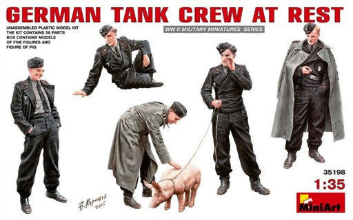 MiniArt 35198 1/35 GERMAN TANK CREW - AT REST (8137523986669)