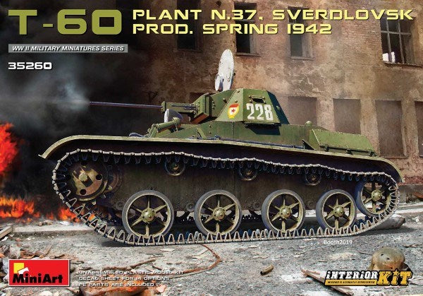 MiniArt 35260 1/35 T-60 SPRING 1942 W/INT KIT (8278317596909)