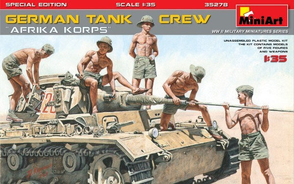 MiniArt 35278 1/35 AFRIKA KORPS TANK CREW (7546283327725)