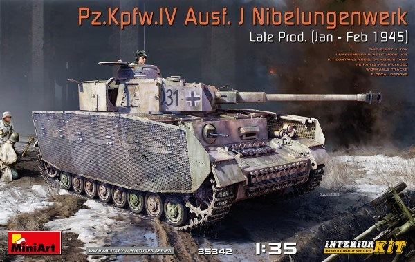 MiniArt 35342 1/35 Pz.Kpfw.IV Ausf J NIBELUNGENWERK - Hobby City NZ (7760734060781)