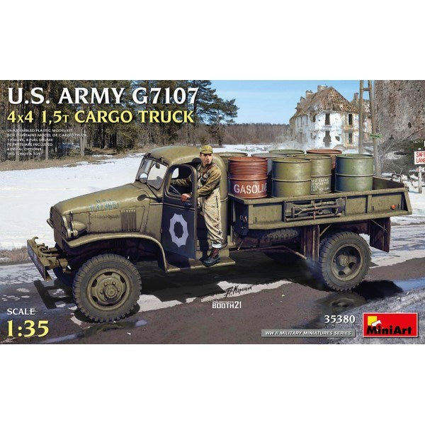 MiniArt 35380 1/35 U.S. Army G7107 4x4 1.5t Cargo Truck - Hobby City NZ (7759538225389)