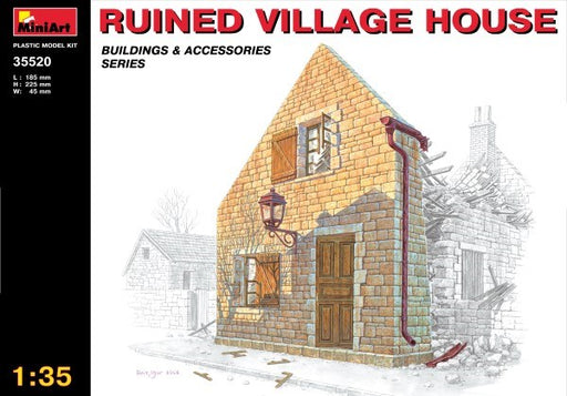 MiniArt 35520 1/35 RUINED VILLAGE HOUSE (8278319399149)