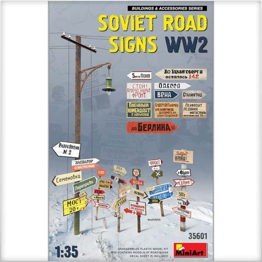 MiniArt 35601 1/35 SOVIET ROAD SIGNS WW2 - Hobby City NZ (7759542583533)