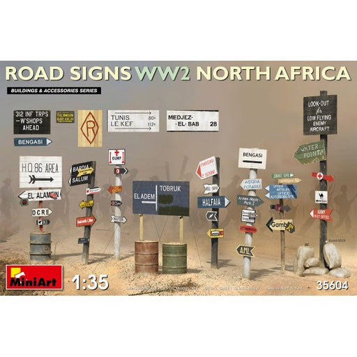 MiniArt 35604 1/35 ROAD SIGNS WW2 (N.AFRICA) - Hobby City NZ (7759542681837)