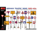 MiniArt 35633 1/35 GERMAN TRAFFIC SIGNS '30/40's (7759543894253)