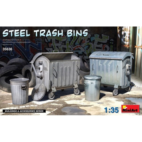 MiniArt 35636 1/35 STEEL TRASH BINS (7759543992557)