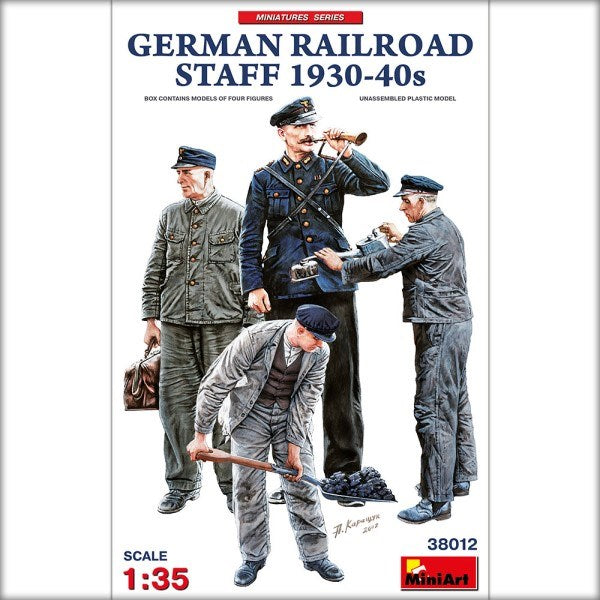 MiniArt 38012 1/35 GERMAN RAILROAD STAFF 30/40's (8137528705261)