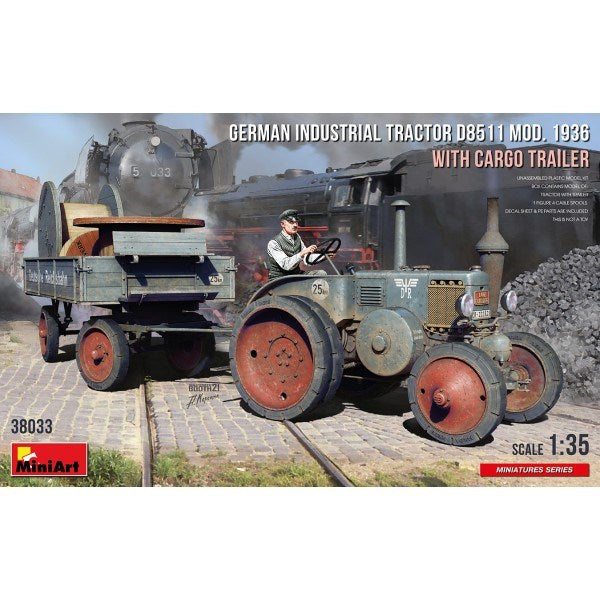 MiniArt 38033 1/35 GERMAN TRACTOR W/TRAILER