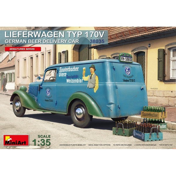 MiniArt 38035 1/35 LIEFERWAGEN BEER DELIVERY CAR (7759545598189)