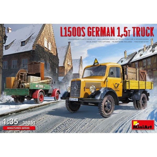 MiniArt 38051 1/35 L1500S GERMAN 1.5t TRUCK (7759545893101)