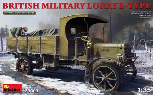 MiniArt 39003 1/35 BRITISH MILITARY LORRY B-TYPE - Hobby City NZ (7546287030509)