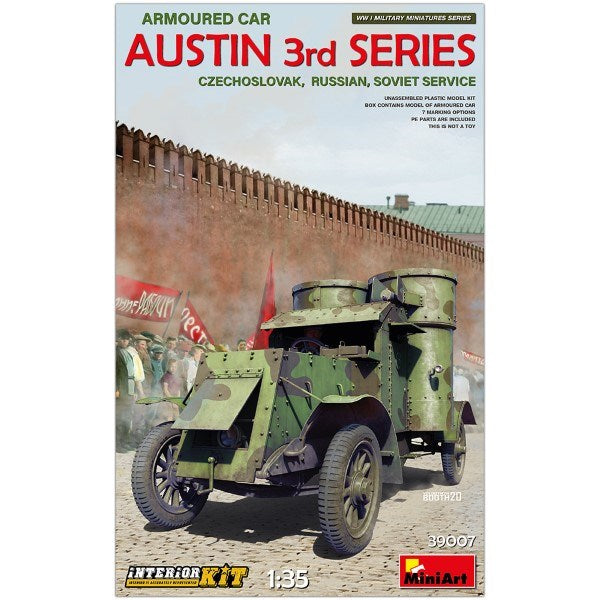 MiniArt 39007 1/35 AUSTIN ARMOURED CAR: Cz;RUSS; SOVSERV - Hobby City NZ (7546287259885)