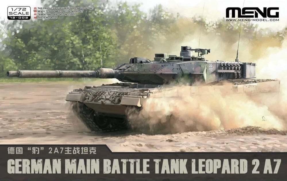 Meng 72-002 1/72 German Main Battle Tank Leopard 2 A7 (8967465959661)
