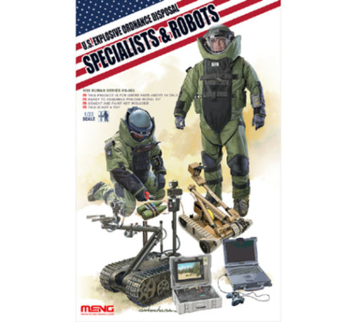 Meng HS-003 1/35 U.S. Explosive Ordnance Disposal Specialists & Robots - Hobby City NZ (8967466385645)