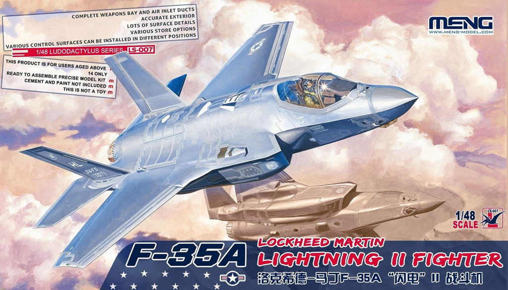 Meng LS-007 1/48 Lockheed Martin F-35A Lightning II - Hobby City NZ