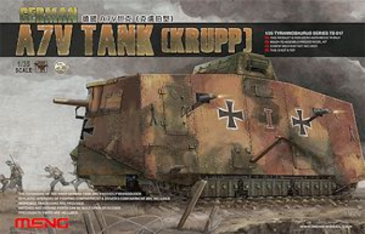 Meng TS-017 1/35 German A7V Tank(Krupp) with MEPHISTO Decals - Hobby City NZ (8967468187885)