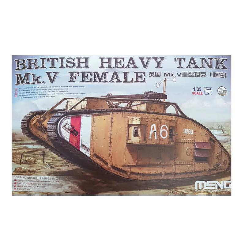 Meng TS-029 1/35 British Heavy Tank Mk.V Female - Hobby City NZ (8967468450029)