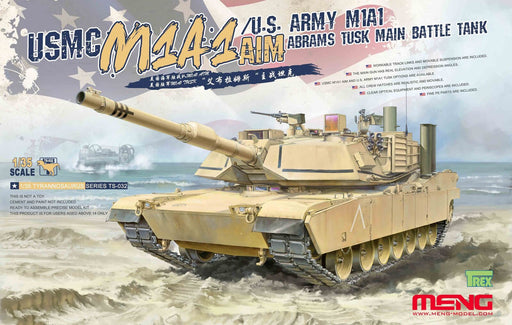 Meng TS-032 1/35 Abrams M1A1 AIM / M1A1 TUSK USMC/US Army Main Battle Tank - Hobby City NZ