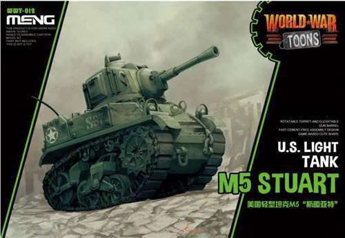 Meng WWT-012 U.S. Light Tank M5 Stuart (Cartoon Model) (8967468974317)
