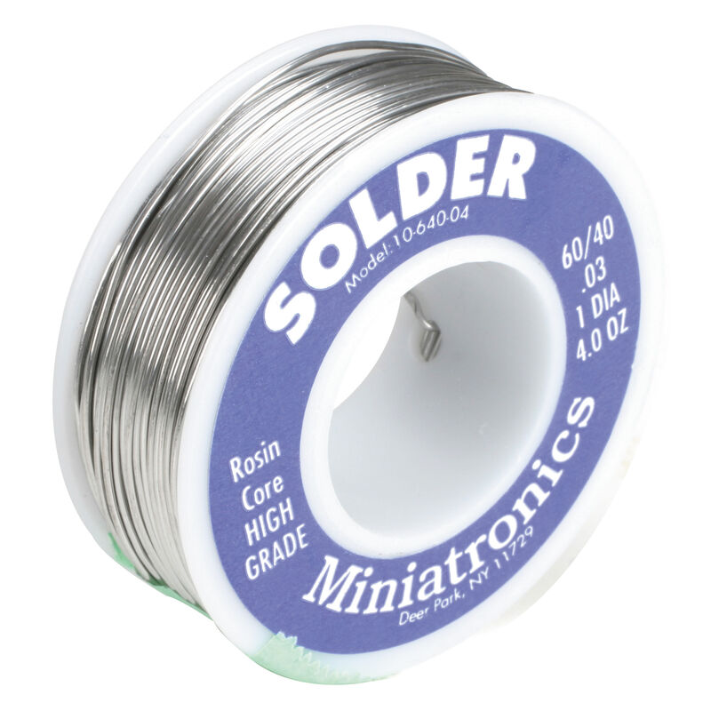 Miniatronics MNT1064004 Rosin Core Solder 60/40 4oz (8499678707949)
