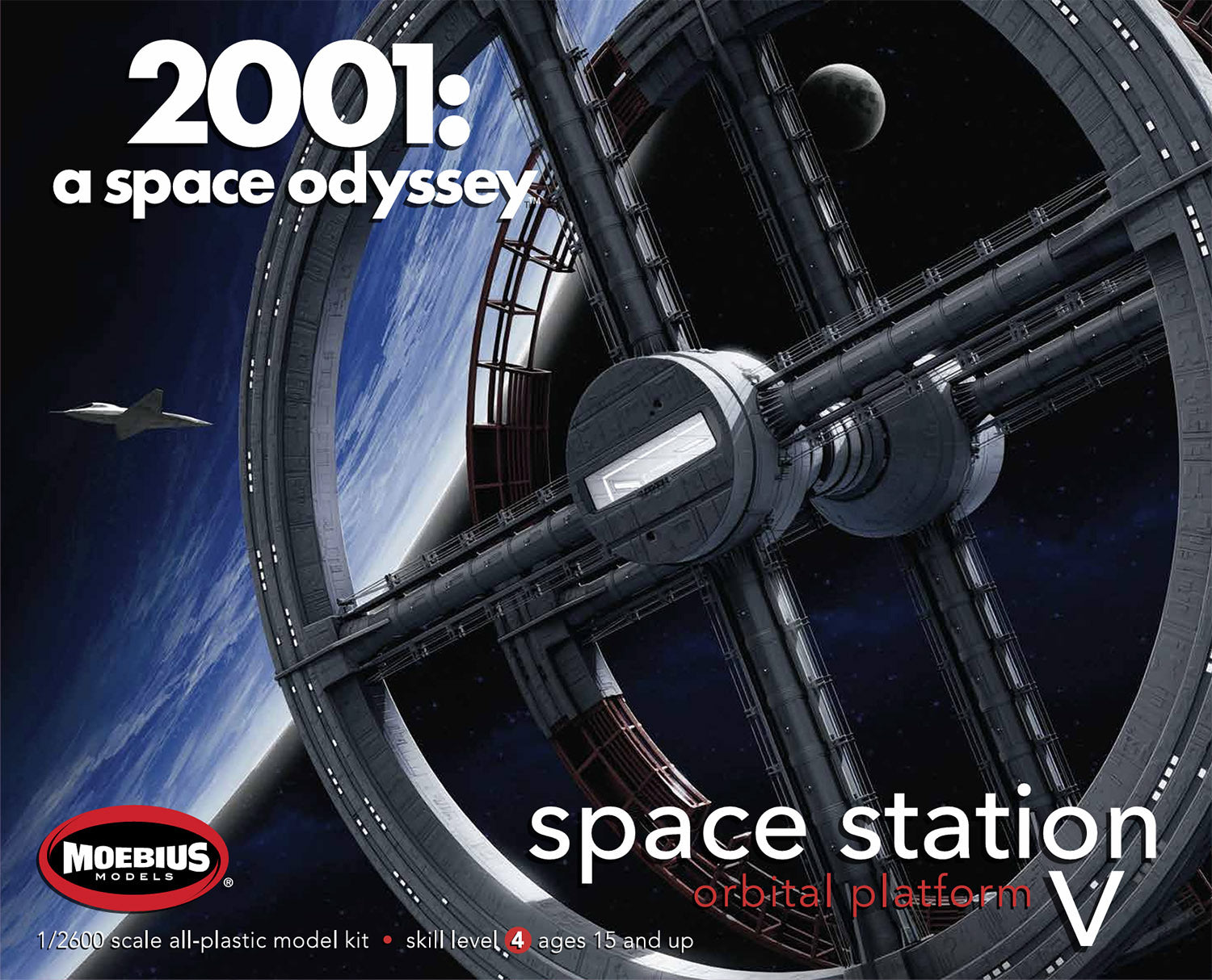 Moebius Models 2001-6 1/2600 2001: Space Station V (8950427681005)