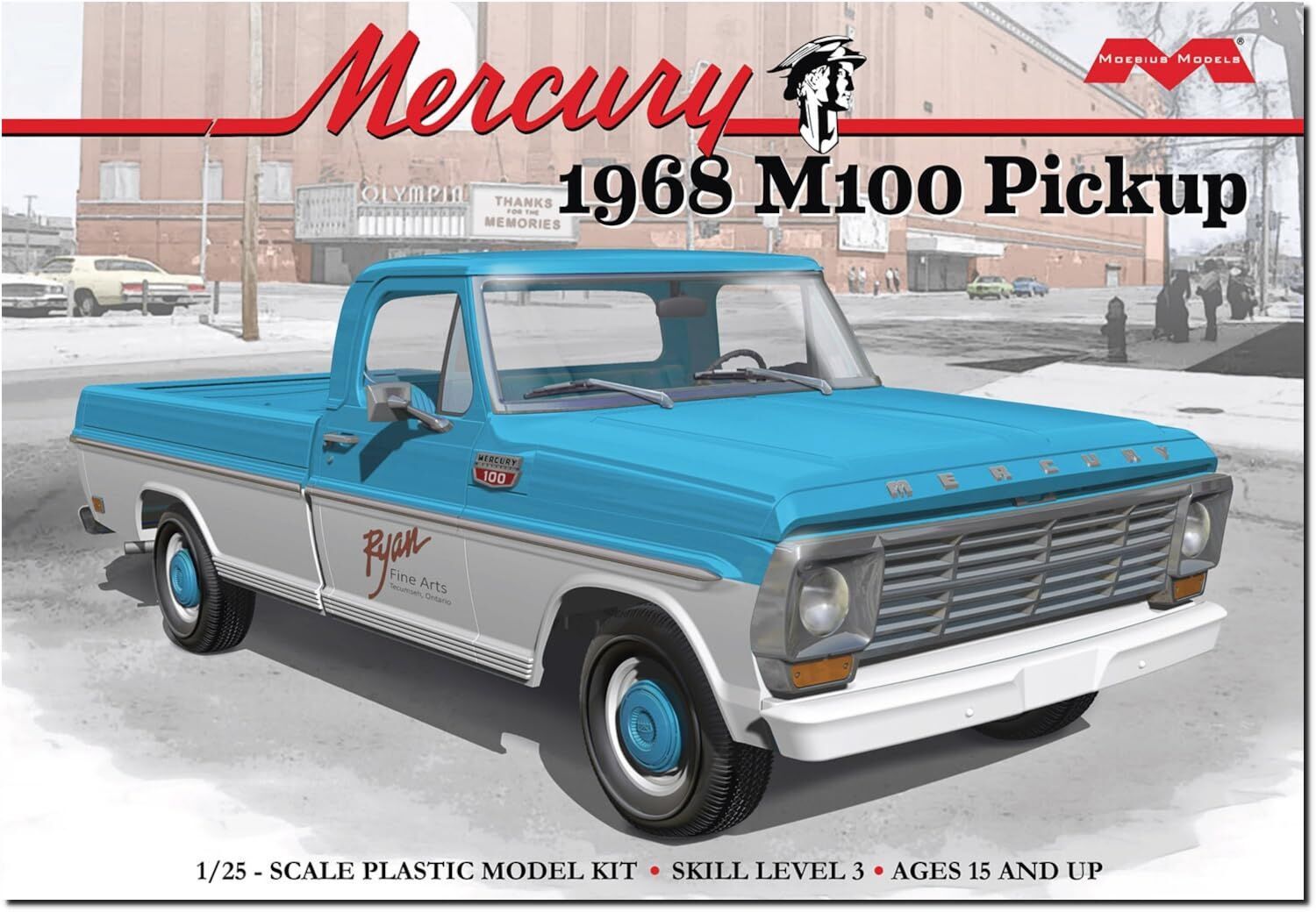 Moebius Models 2740 1/25 68 Mercury M100 Pickup (8950427910381)