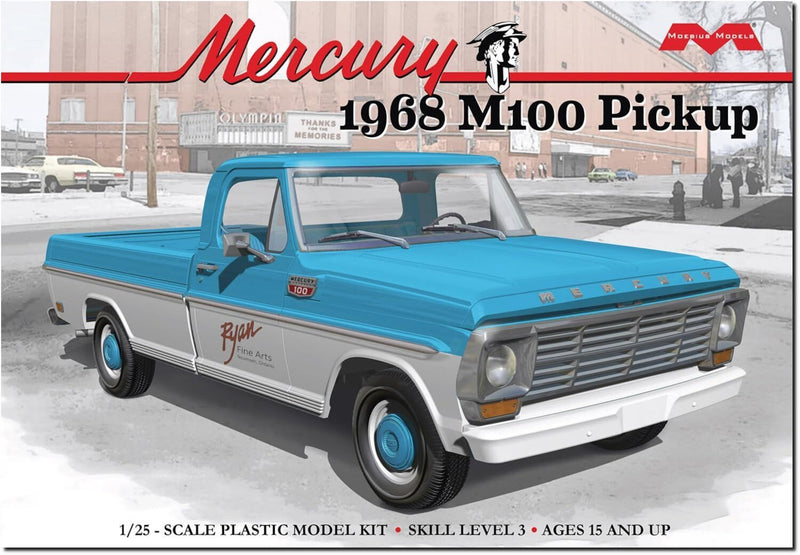 Moebius Models 2740 1/25 68 Mercury M100 Pickup - Hobby City NZ (8950427910381)