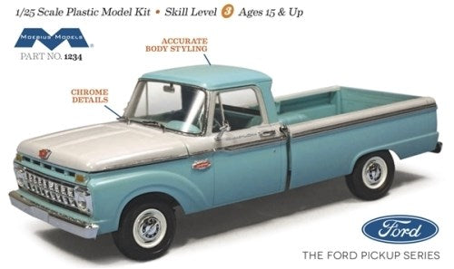 Moebius Models 1234 1/25 '66 Ford F-150 Custom Cab (8324790321389)