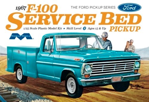 Moebius Models 1239 1/25 '67 Ford F-100 ServiceBeb - Hobby City NZ
