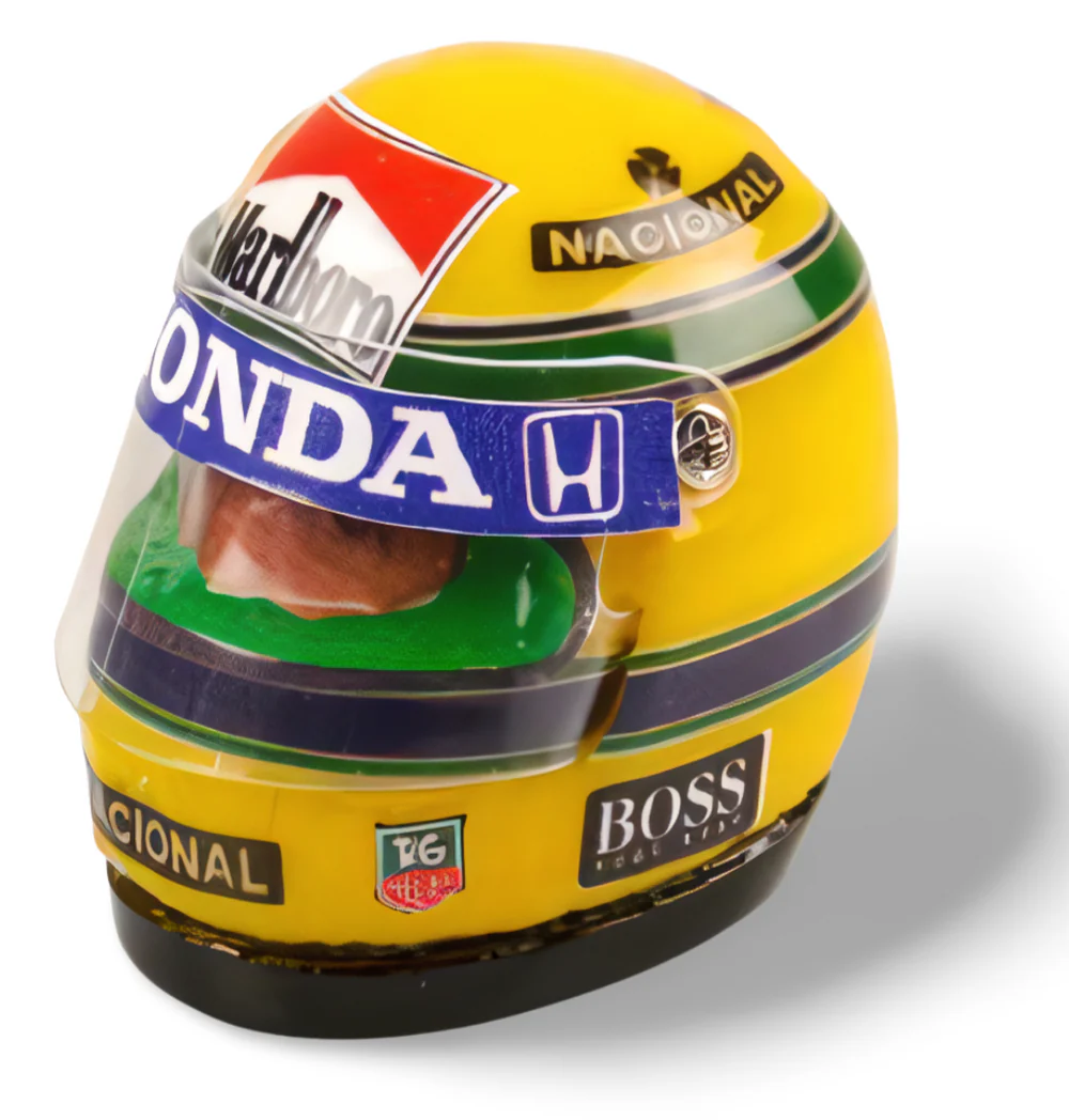 Mon-Tech RC Helmet Painted Senna McLaren RC Driver Figure 1/10 Scale