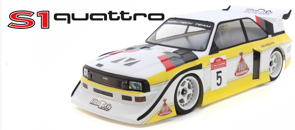 Mon-Tech RC 024-010 Body 190mm Rally: S1 Quattro (8950432104685)
