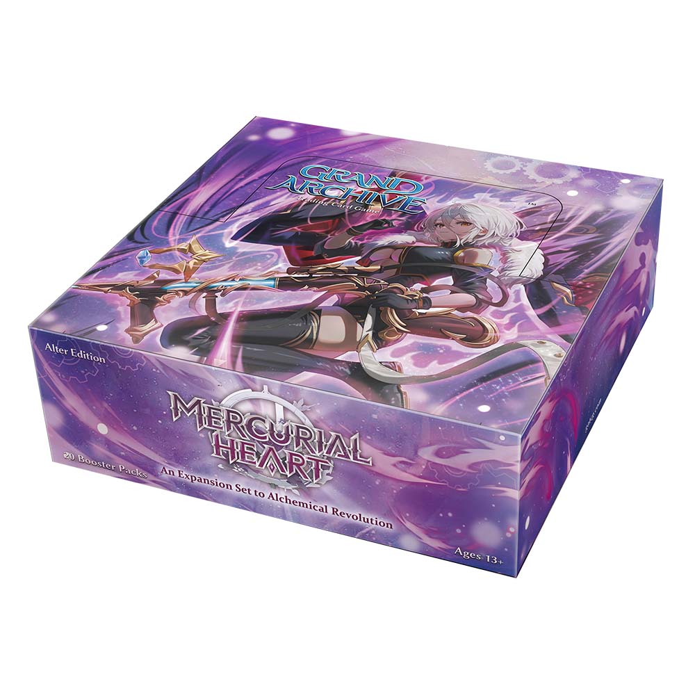 Grand Archive Mercurial Heart Alter Edition Booster Box Display