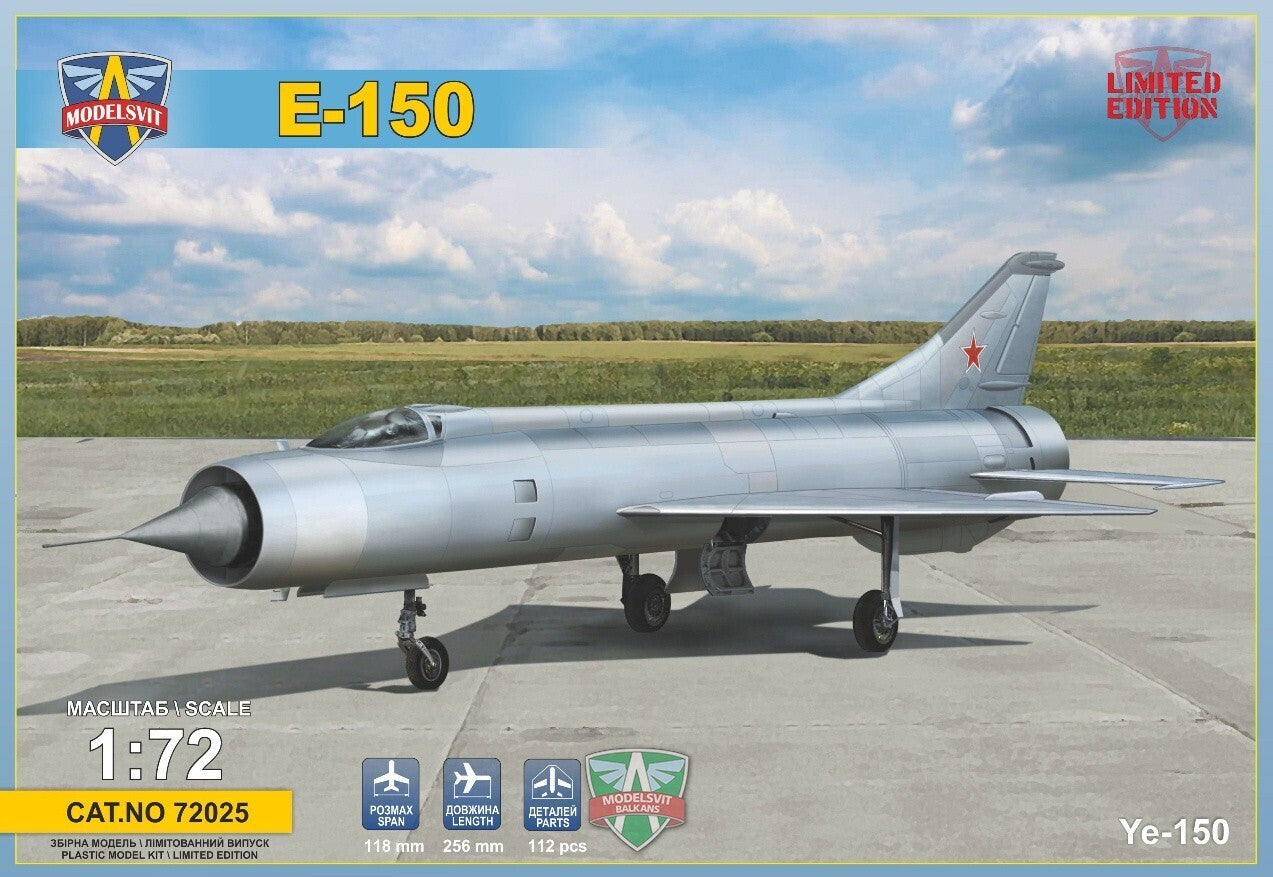 Modelsvit 72025 1/72 Ye-150 Interceptor prototype (8967470121197)