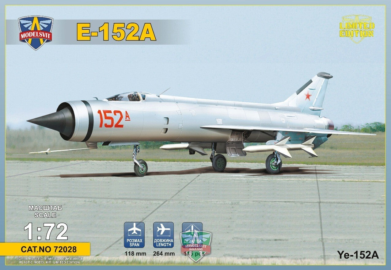 Modelsvit 72028 1/72 Ye-152A Soviet twin-engined interceptor prototype (8967470153965)