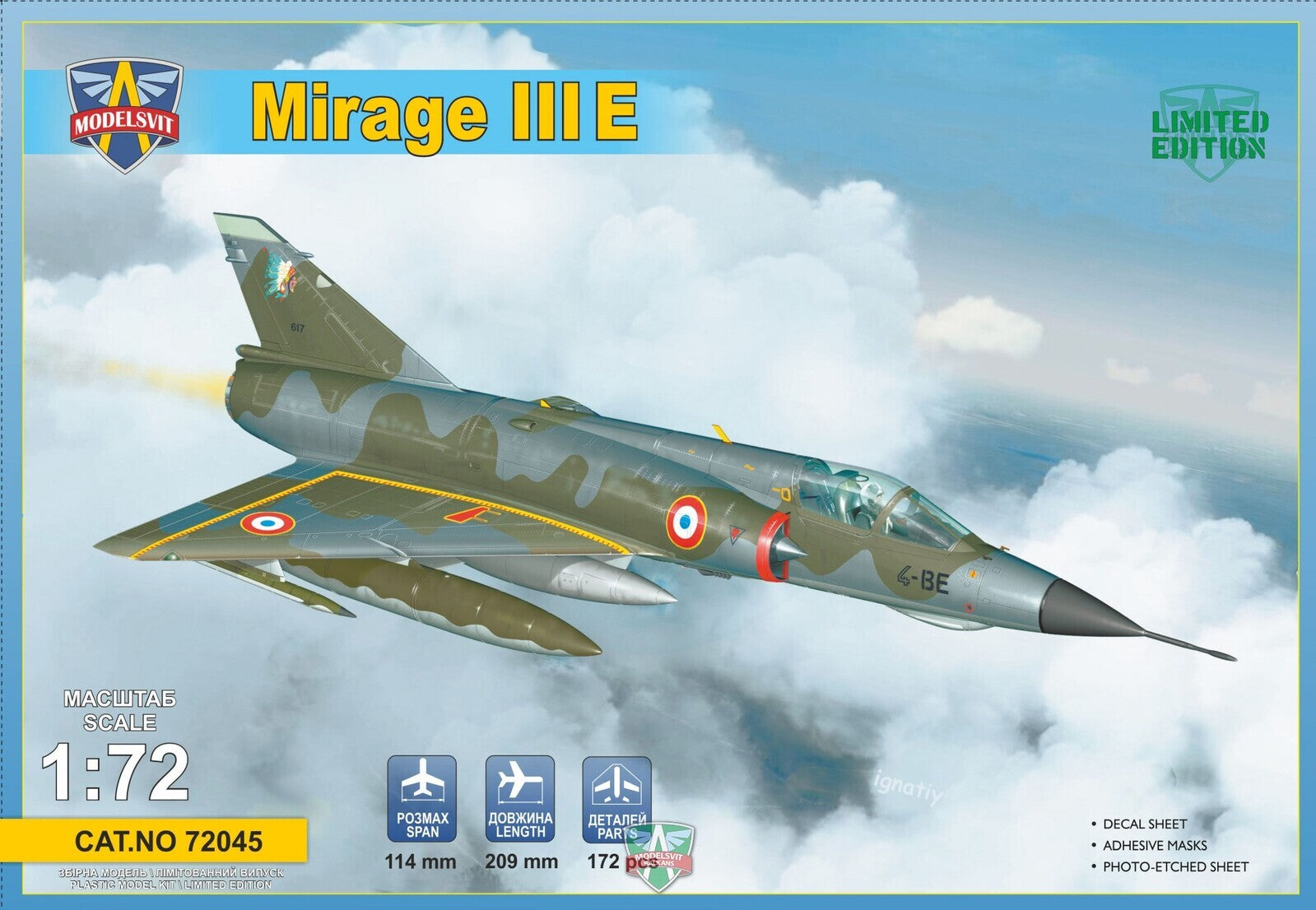 ModelSvit Mirage III E fighter-bomber
