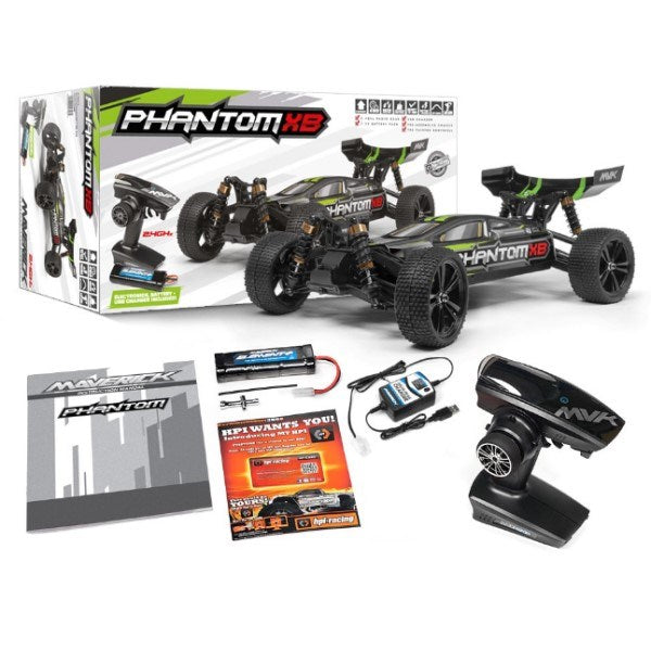 Maverick MV150075 1/10 Phantom XB 4WD Racing Buggy RTR Green (8144089776365)