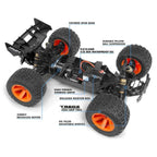 Maverick Quantum XT FLUX 80A 4WD RTR Blue/Orange RC Stadium Truck 1/10 Scale (2)