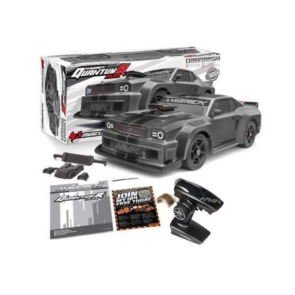 Maverick MV150311 1/8 QuantumR FLUX 4S 4WD Muscle Car RTR Grey (7932606218477)