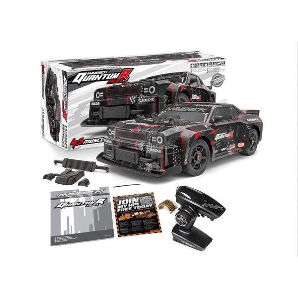 Maverick MV150350 1/8 QuantumR FLUX 4S 4WD Muscle Car RTR Black/Red (7932606316781)