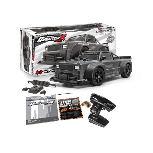 Maverick MV150351 1/8 QuantumR FLUX 4S 4WD Race Truck RTR Gunmetal Grey (7932606349549)