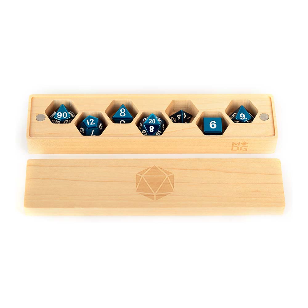MDG Premium Wood Dice Vault: Maple