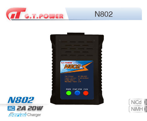 GT Power GT-N802 N802 AC 240V/2A 20W 4-8S Nimh/Nicd Charger by GT Power - Hobby City NZ (8347083702509)